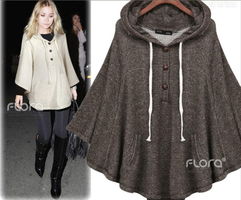 yly 8862 韓版新款帶帽斗篷，秋冬時(shí)尚的優(yōu)雅之選